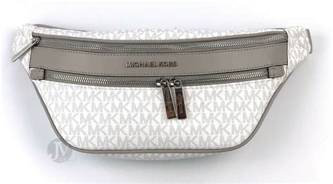 michael kors bum bag white|Michael Kors white floral bag.